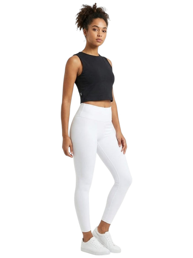 Image for Women's Plain Crop Top,Black
