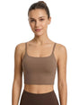 Image for Women's Plain Sport Bra,Brown