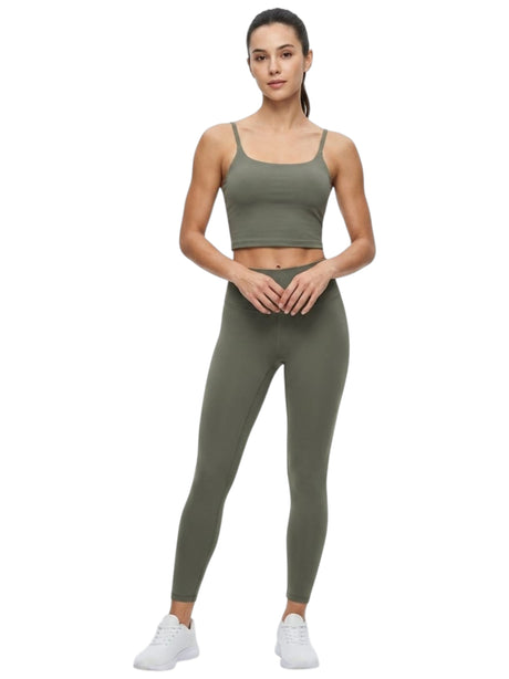 Image for Women's Plain Sport Bra,Light Olive