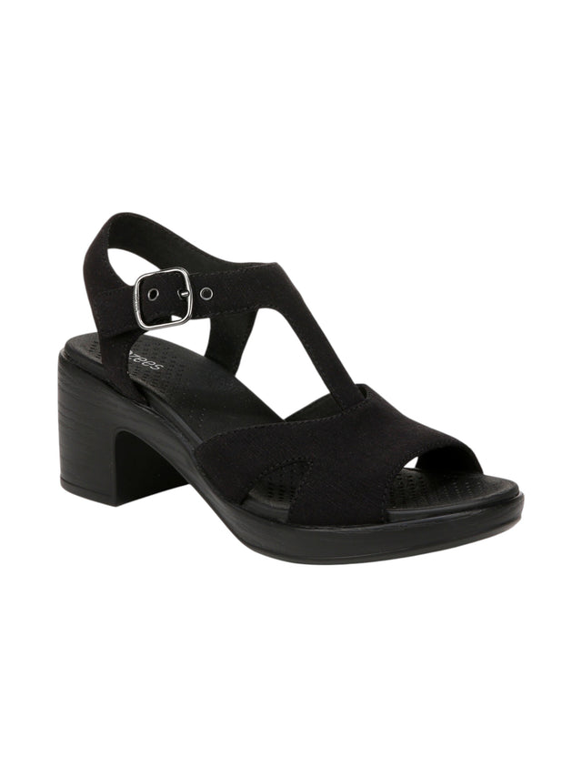 Image for Women's Ribbed Sandals,Black