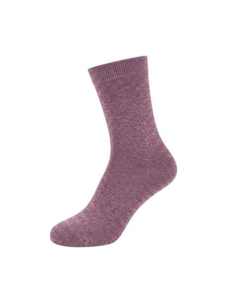Image for Women's 1 Pair Ribbed Crew Socks,Purple