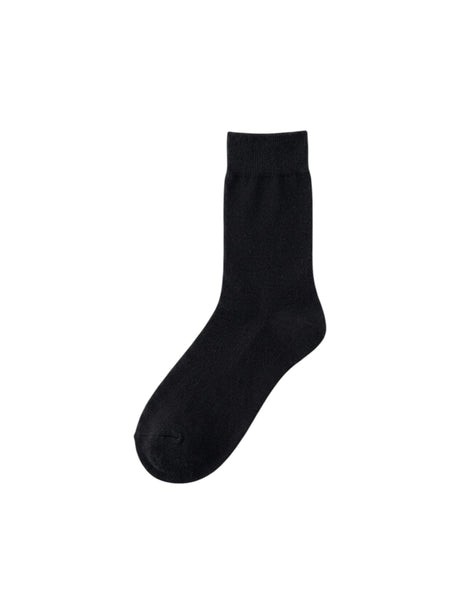 Image for Men's 1 Pair Set Ribbed Crew Socks,Black