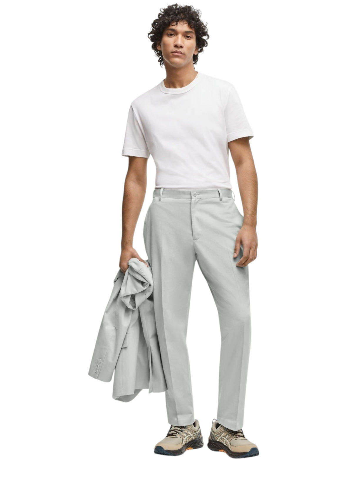 Image for Men's Plain Solid Classic Pant,Light Aqua