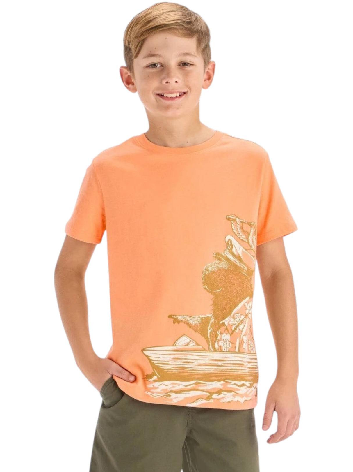 Image for Kids Boy's Printed Top,Coral