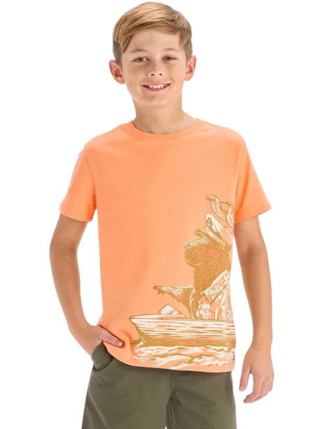 Image for Kids Boy's Printed Top,Coral