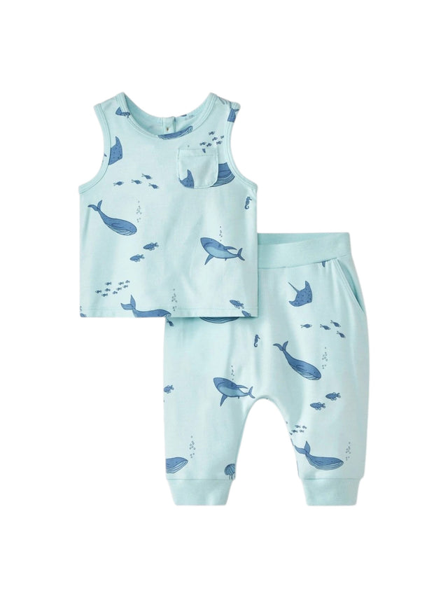 Image for Kids Boy's Printed Set 2Pieces,Light Blue