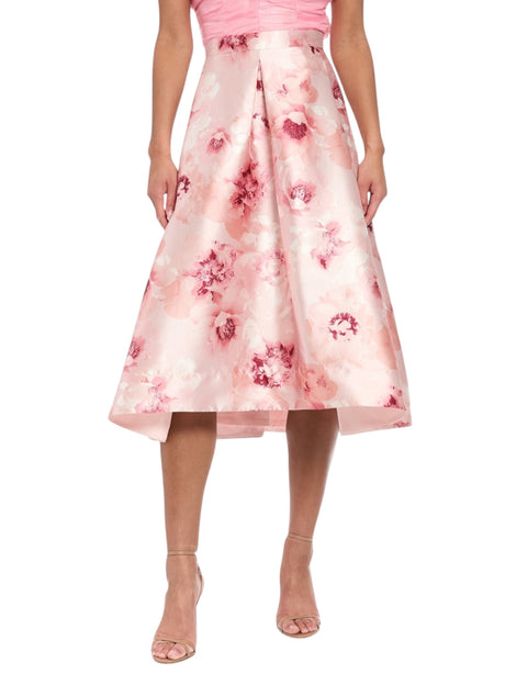 Image for Women's Floral Printed Skirt,Pink