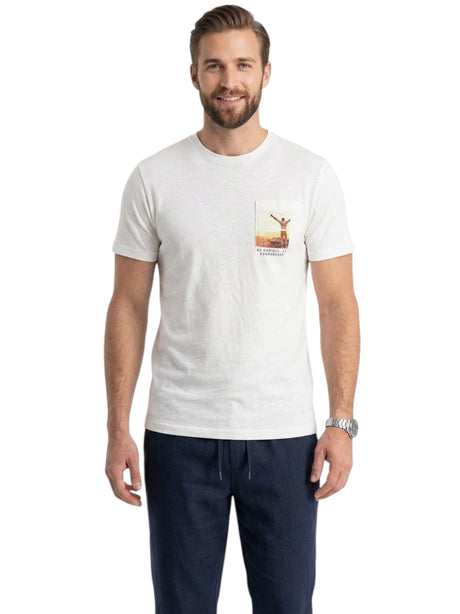 Image for Men's Printed Top,White