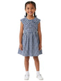 Image for Kids Girl's Plaid Dress,Navy/White