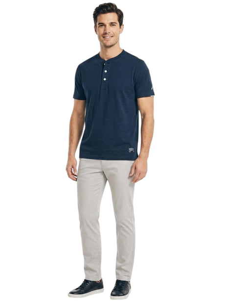 Image for Men's Brand Logo Printed Top,Navy