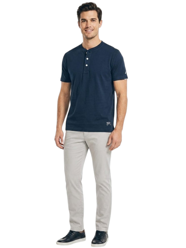 Image for Men's Brand Logo Printed Top,Navy