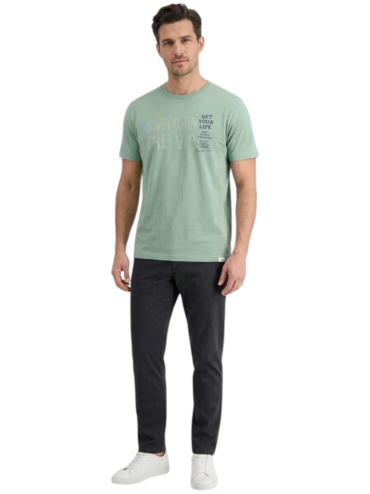 Image for Men's Printed Top,Green