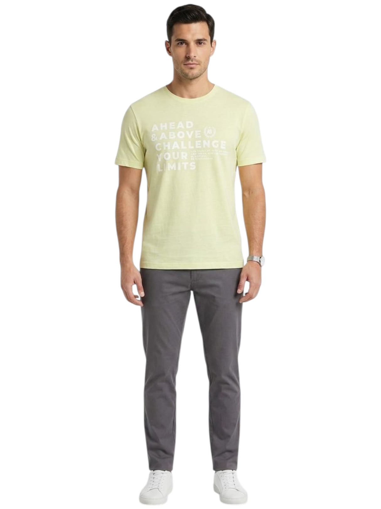 Image for Men's Printed Top,Yellow