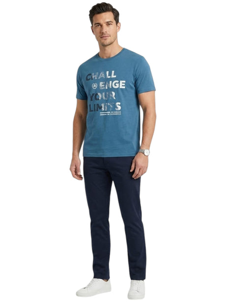Image for Men's Printed Top,Navy