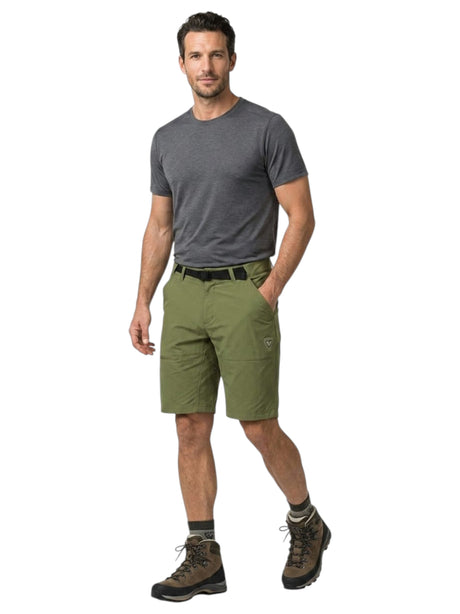 Image for Men's Brand Logo Printed Short,Olive