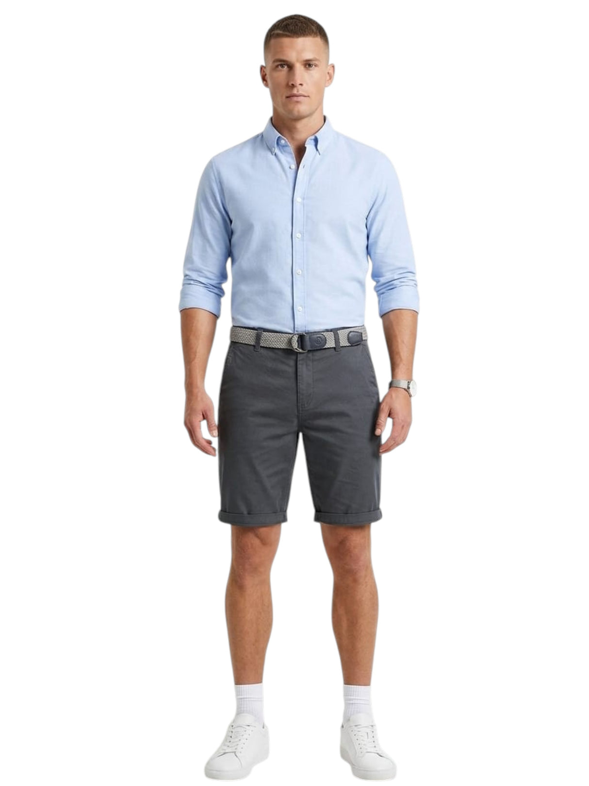 Image for Men's Plain Solid Short,Grey