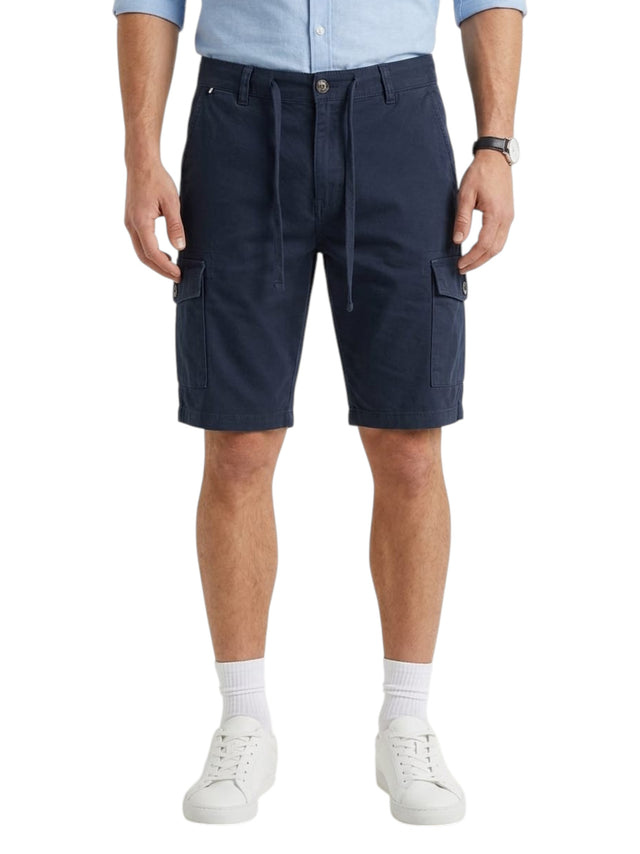 Image for Men's Plain Solid Cargo Short,Navy