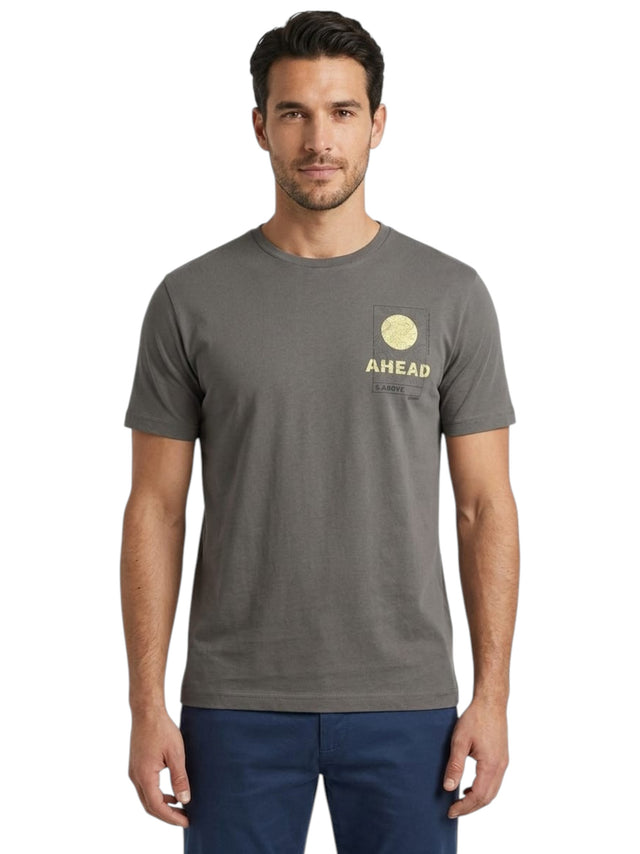 Image for Men's Printed Top,Grey