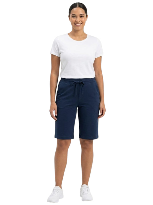 Image for Women's Plain Solid Sport Short,Navy