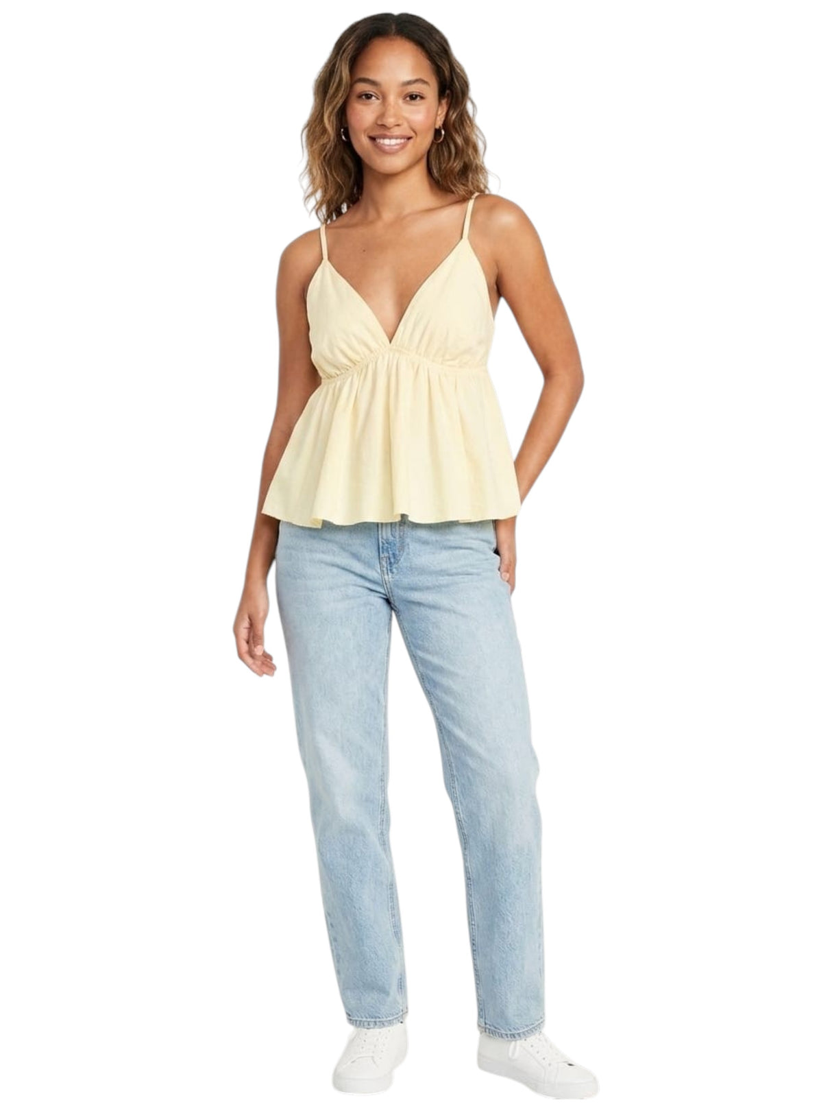 Image for Women's Plain Solid Top,Yellow