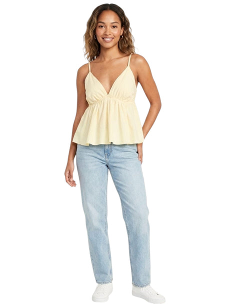 Image for Women's Plain Solid Top,Yellow