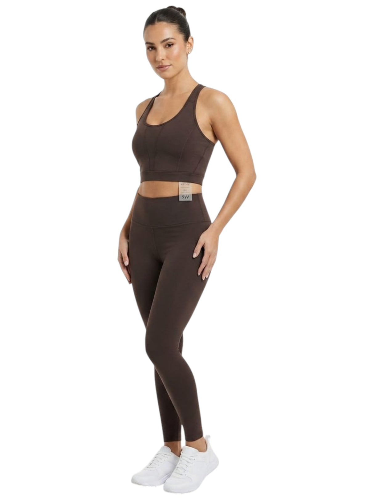 Image for Women's Plain Solid Sport Top,Brown