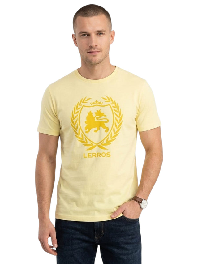Image for Men's Brand Logo Printed Top,Yellow