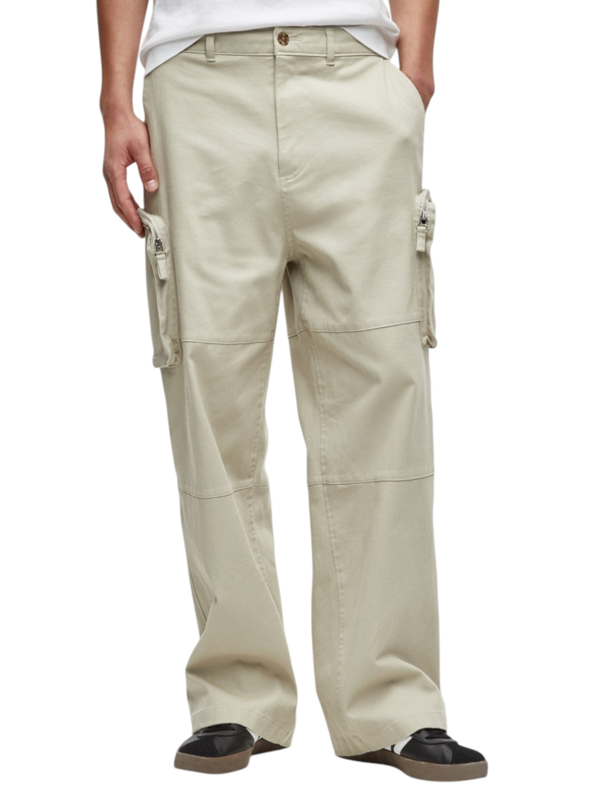 Image for Men's Plain Jeans,Light Beige