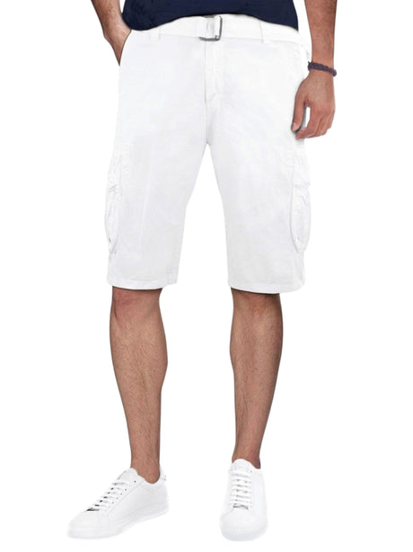 Image for Men's Plain Short&Belt,White