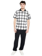 Image for Men's Printed Top,White/Black
