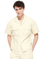 Image for Men's Plain Dress Shirt,Light Beige