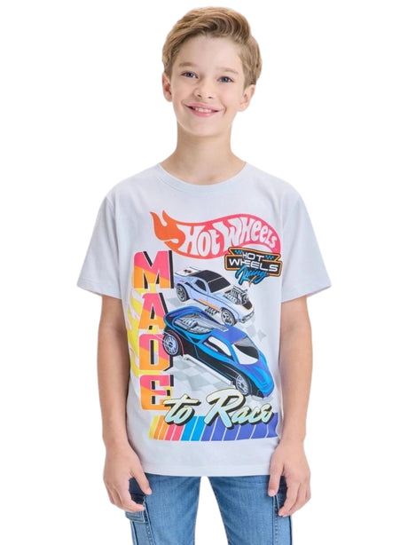 Image for Kids Boy's Graphic Printed Top,Light Grey