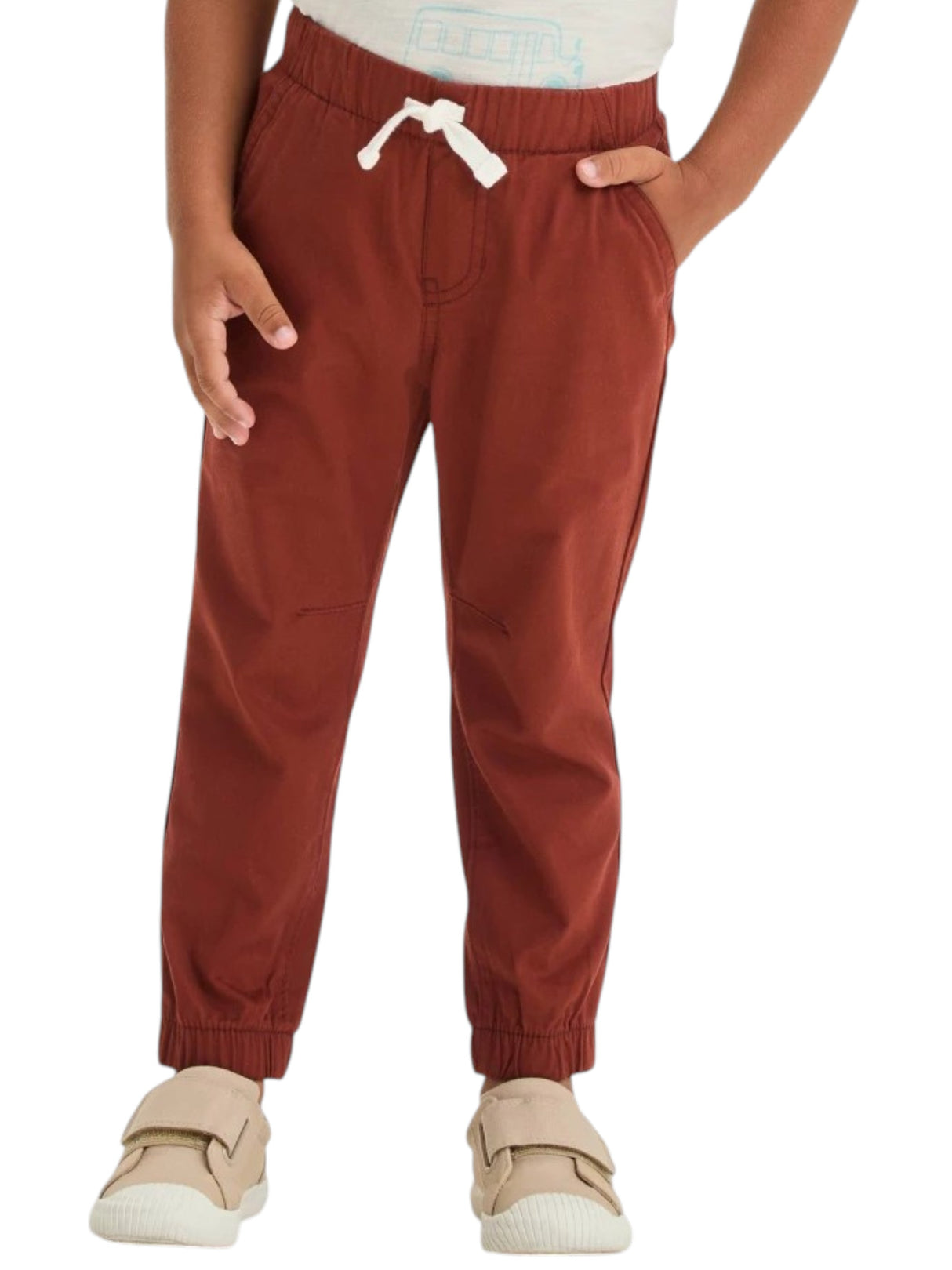 Image for Kids Boy's Plain Solid Pant,Brick