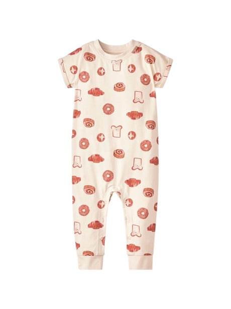 Image for Kids Girl's Printed Jumpsuit,Light Beige