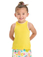 Image for Kids Girl's Ribbed Top,Yellow