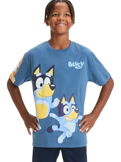 Image for Kids Boy's Graphic Printed Top,Light Navy