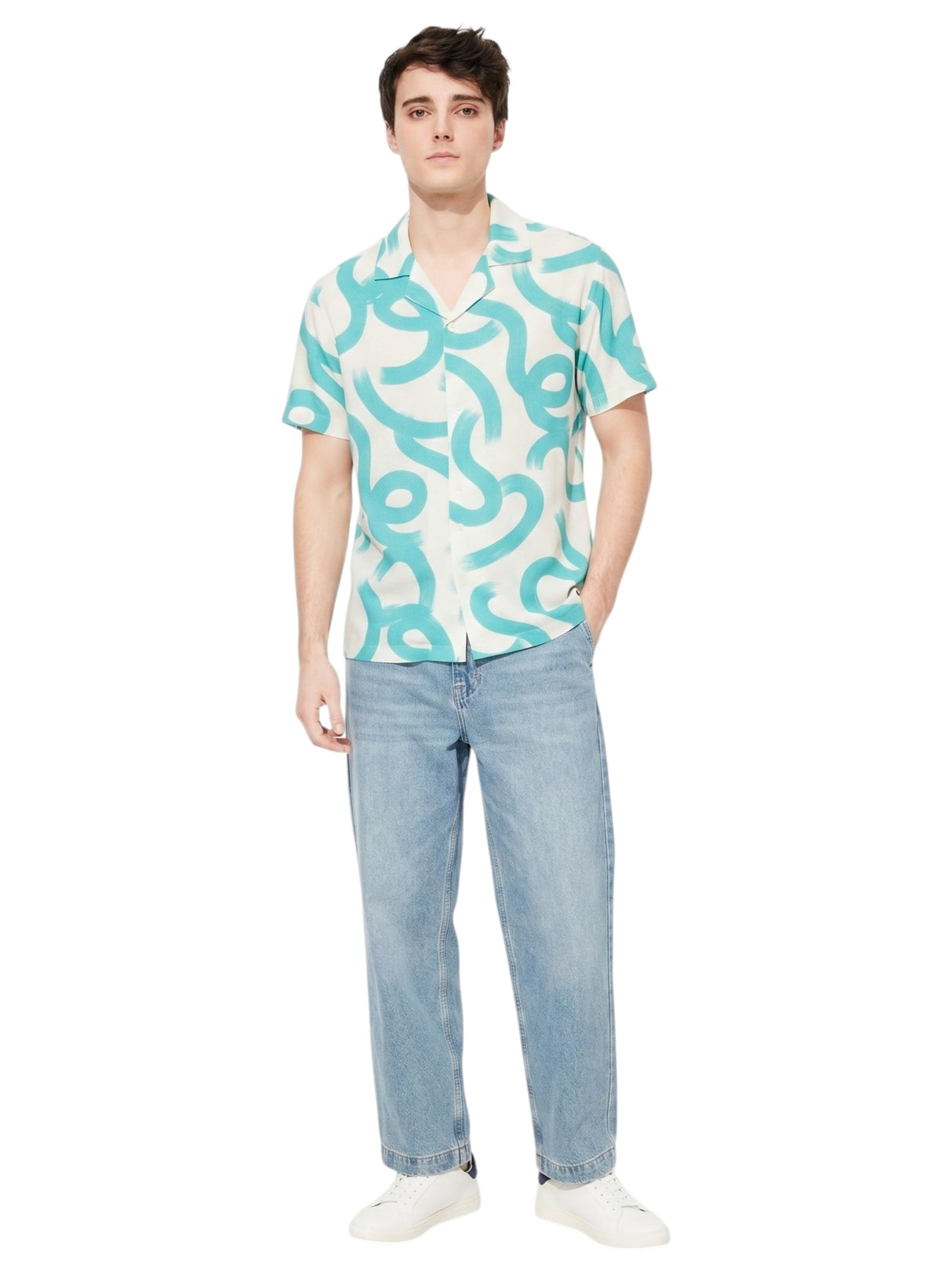 Image for Men's Printed Dress Shirt,Multi