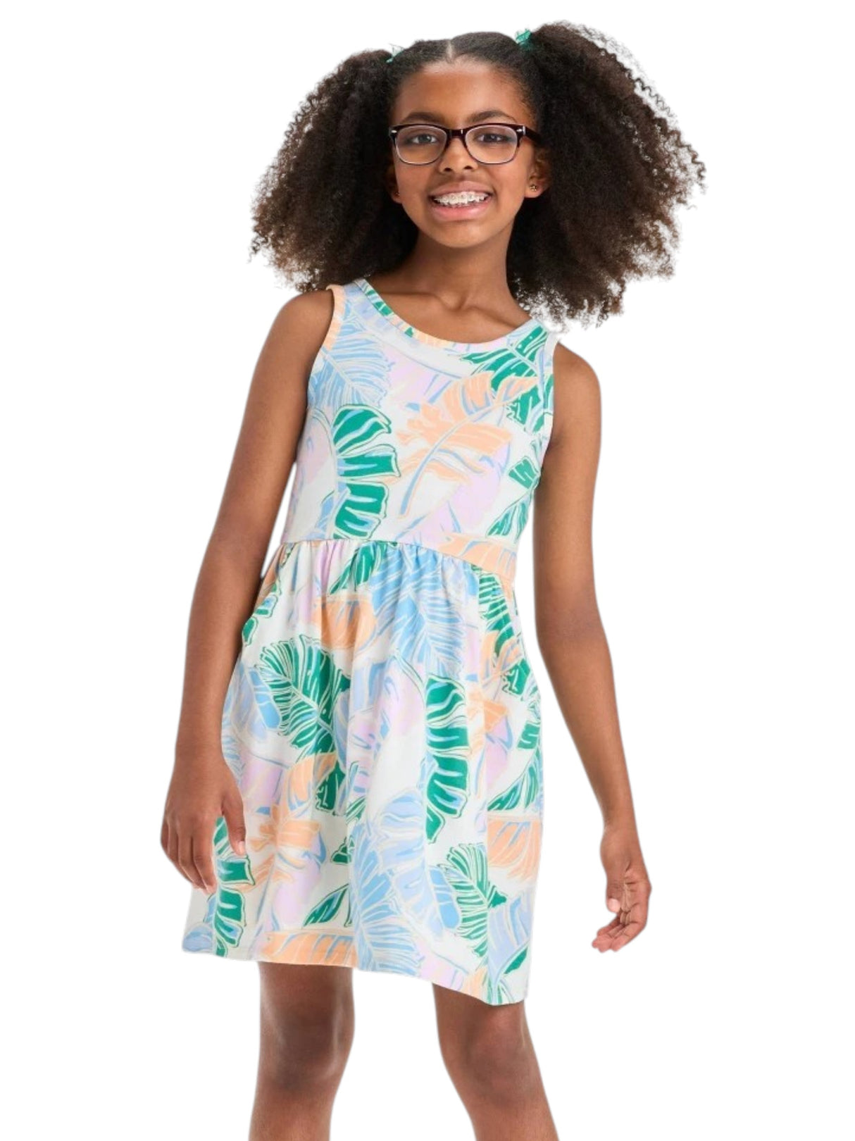 Image for Kids Girl's Printed Dress,Multi