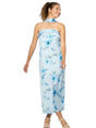 Image for Women's Printed Off Shoulders Dress,Light Blue