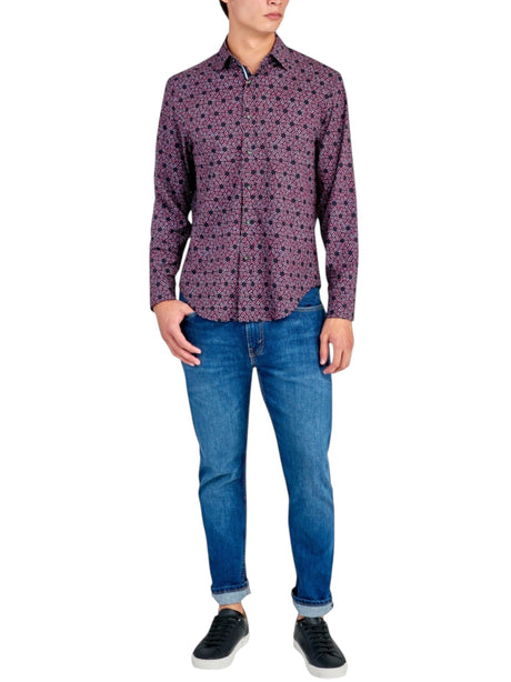 Image for Men's Printed Dress Shirt,Multi