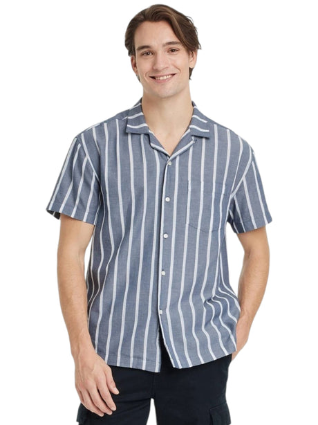 Image for Men's Stripped Dress Shirt,Grey