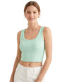 Image for Women's Ribbed Top,Light Green