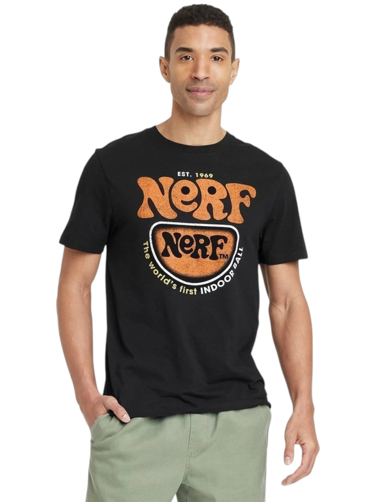 Image for Men's Printed Top,Black