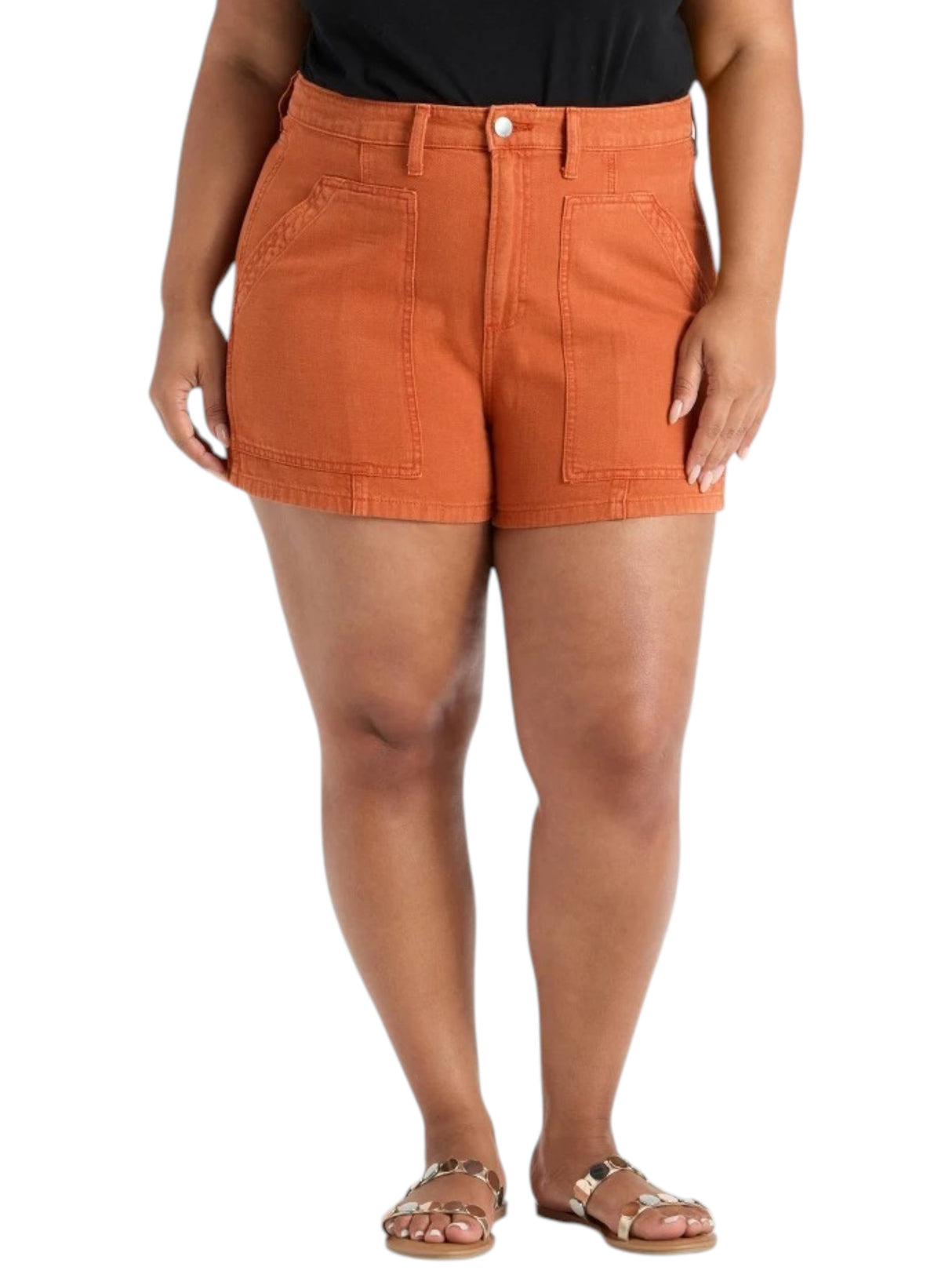 Image for Women's Plain Solid Short,Brick