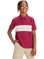 Image for Kids Boy's Colorblocked Top,Burgundy/Beige
