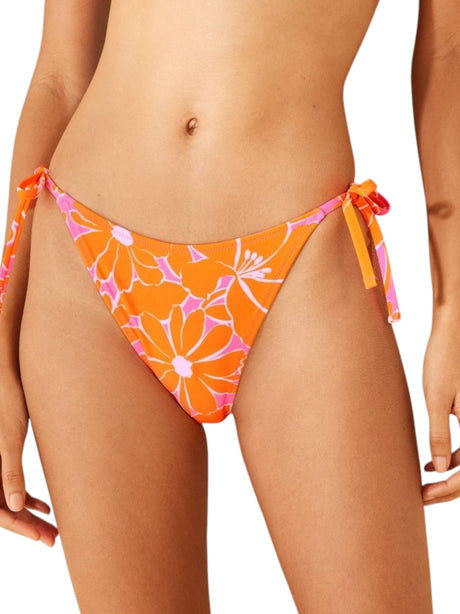 Image for Women's Printed Bikini Bottom,Orange