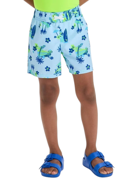 Image for Kids Boy's Printed Swim Short,Light Blue