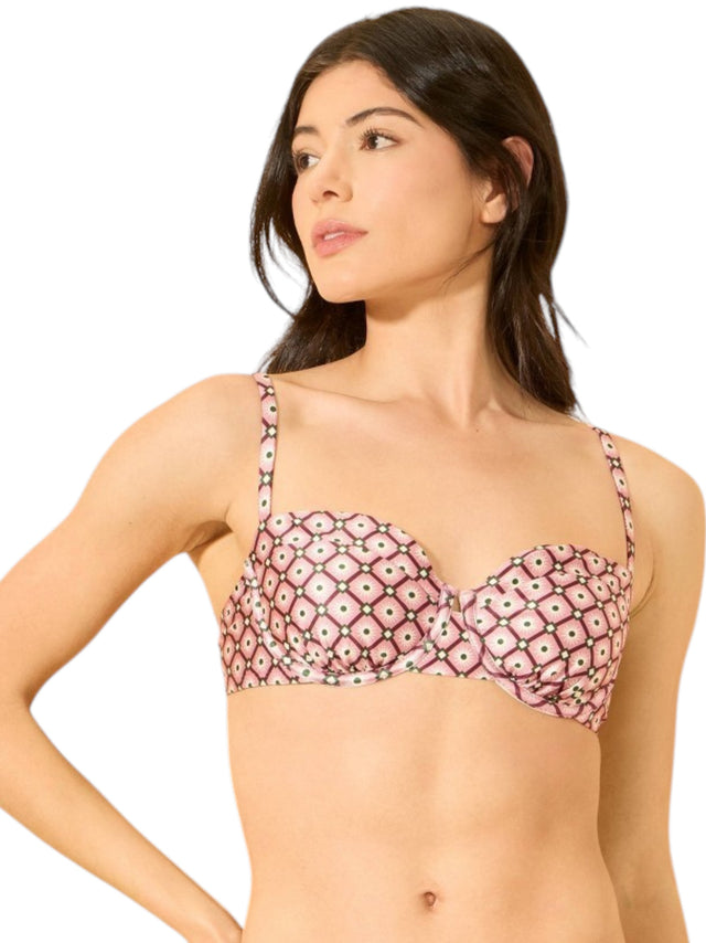 Image for Women's Printed Bikini Top,Multi