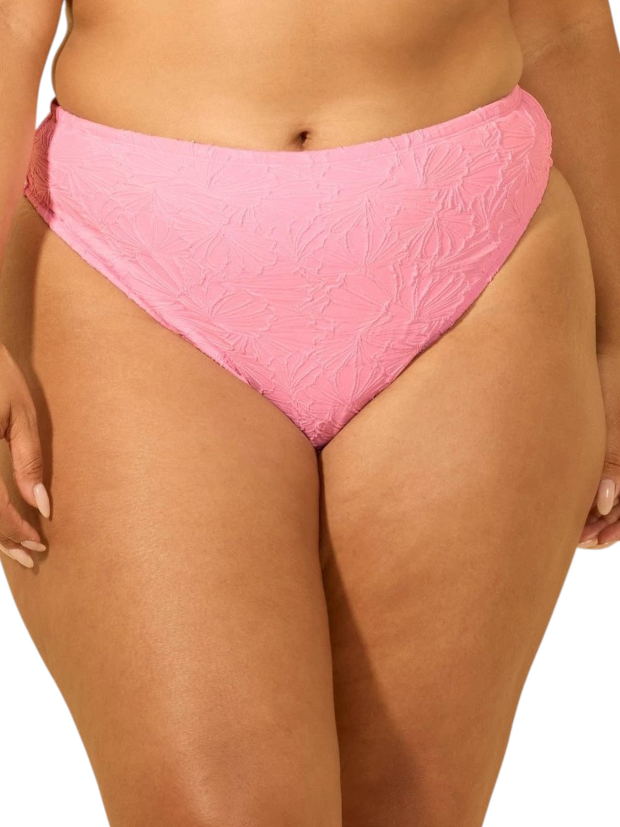 Image for Women's Textured Bikini Bottom,Pink