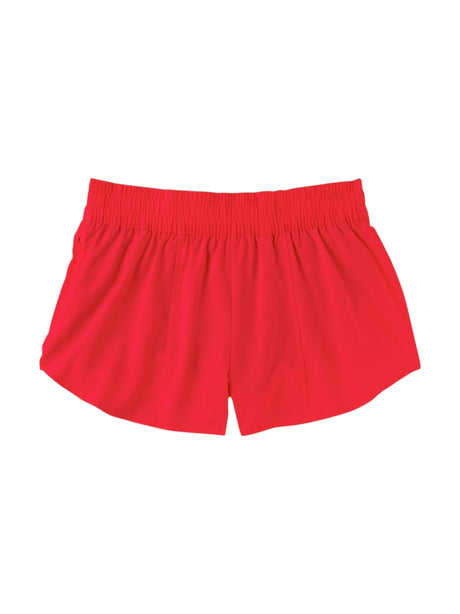 Image for Women's Plain Solid Sport Short,Red